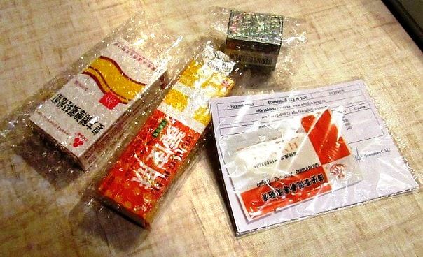 Пример упаковки товаров в Китайской аптеке
